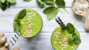 2 green smoothies